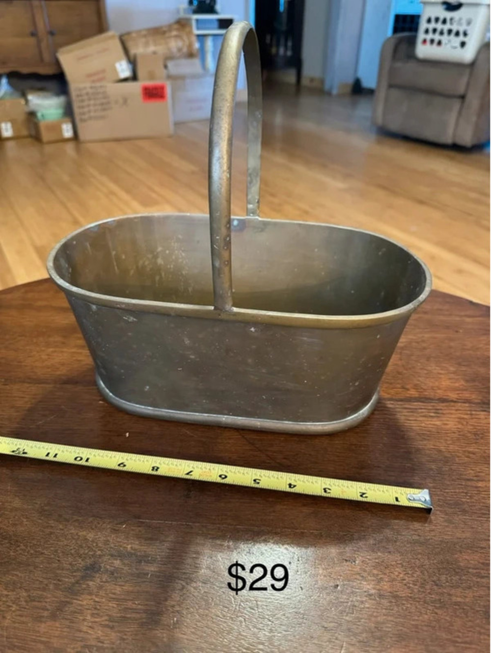 Vintage Brass basket